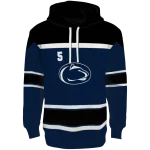 personalized penn state nittany lions striped pattern blue hoodie best selling