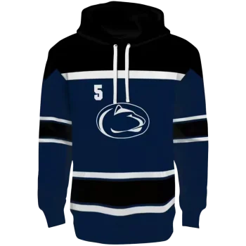personalized penn state nittany lions striped pattern blue hoodie best selling