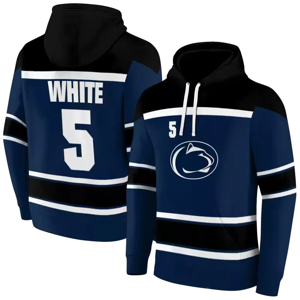 personalized penn state nittany lions striped pattern blue hoodie fashion forward personalized penn state nittany lions striped pattern blue hoodie fashion forward