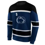 personalized penn state nittany lions striped pattern blue hoodie best selling