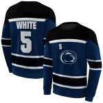 personalized penn state nittany lions striped pattern blue hoodie best selling