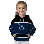 personalized penn state nittany lions striped pattern blue hoodie best selling