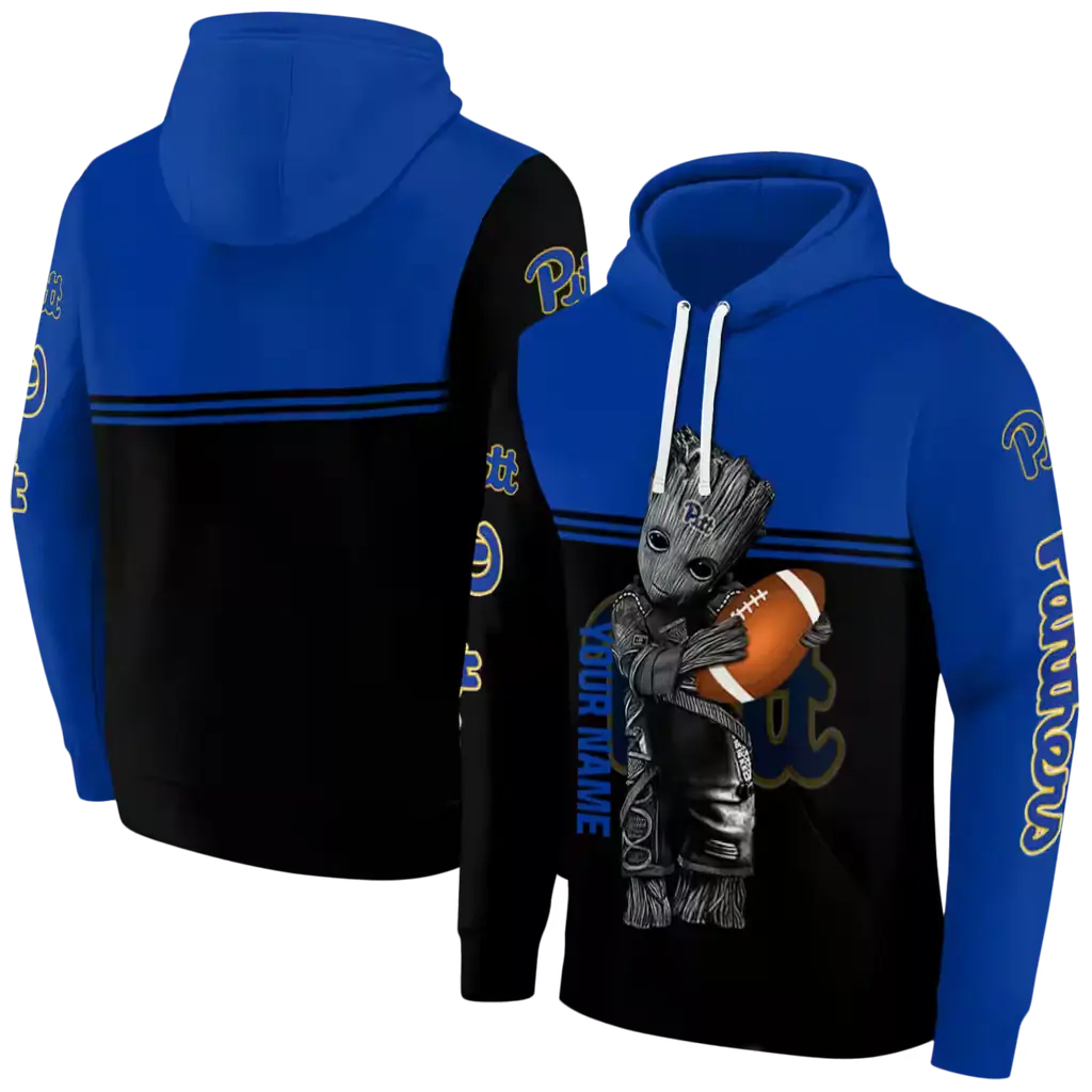 personalized pittsburgh panthers baby groot royal black hoodie fashion forward personalized pittsburgh panthers baby groot royal black hoodie fashion forward