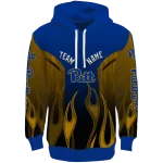 personalized pittsburgh panthers flame design royal blue hoodie best selling