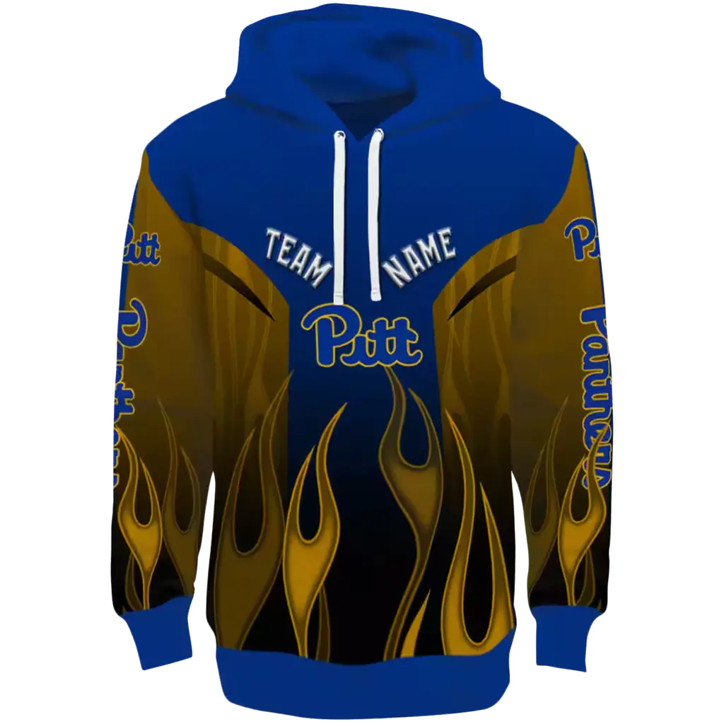 personalized pittsburgh panthers flame design royal blue hoodie best selling personalized pittsburgh panthers flame design royal blue hoodie best selling