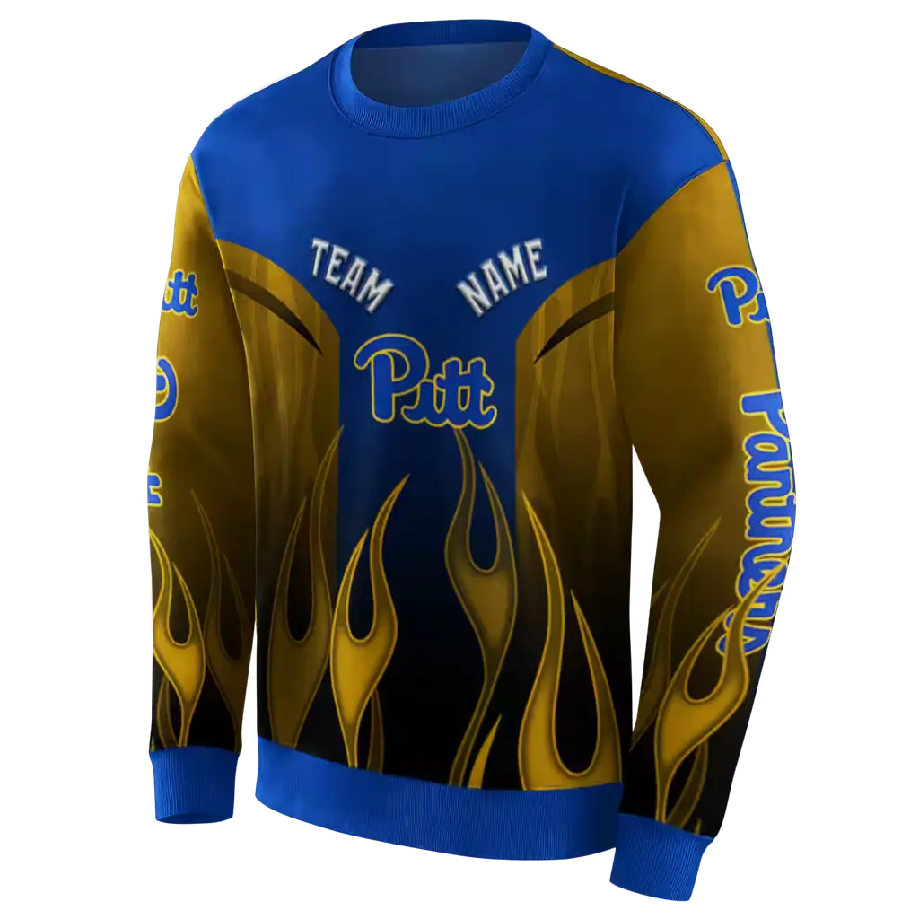 personalized pittsburgh panthers flame design royal blue hoodie new arrival personalized pittsburgh panthers flame design royal blue hoodie new arrival