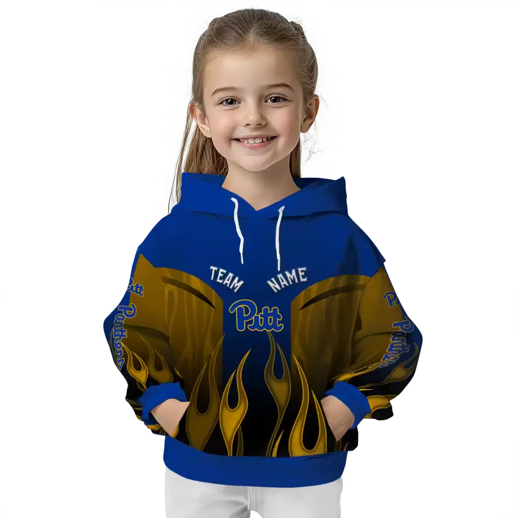 personalized pittsburgh panthers flame design royal blue hoodie top rated personalized pittsburgh panthers flame design royal blue hoodie top rated