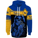 personalized pittsburgh panthers grim reaper royal black hoodie best selling