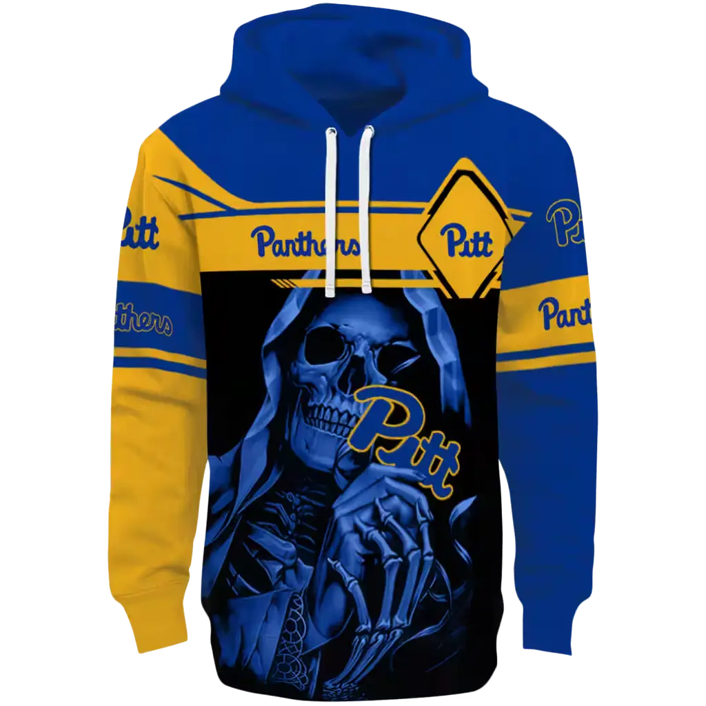 personalized pittsburgh panthers grim reaper royal black hoodie best selling personalized pittsburgh panthers grim reaper royal black hoodie best selling