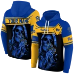 personalized pittsburgh panthers grim reaper royal black hoodie best selling