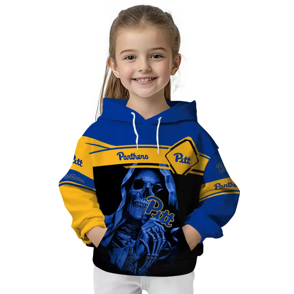 personalized pittsburgh panthers grim reaper royal black hoodie top rated personalized pittsburgh panthers grim reaper royal black hoodie top rated