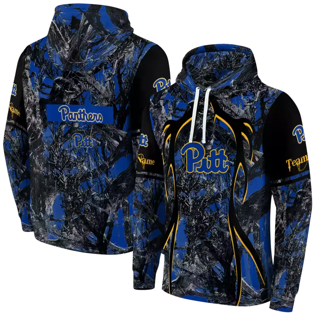 personalized pittsburgh panthers hunting theme royal blue black hoodie fashion forward personalized pittsburgh panthers hunting theme royal blue black hoodie fashion forward