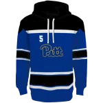 personalized pittsburgh panthers striped pattern royal blue hoodie best selling