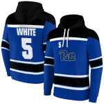 personalized pittsburgh panthers striped pattern royal blue hoodie best selling
