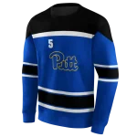 personalized pittsburgh panthers striped pattern royal blue hoodie best selling