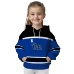 personalized pittsburgh panthers striped pattern royal blue hoodie best selling