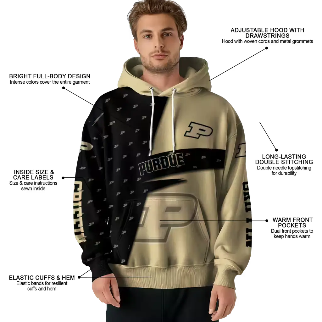 personalized purdue boilermakers abstract shape gold hoodie latest model personalized purdue boilermakers abstract shape gold hoodie latest model