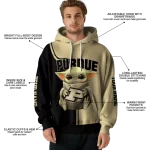 personalized purdue boilermakers baby yoda gold black hoodie best selling