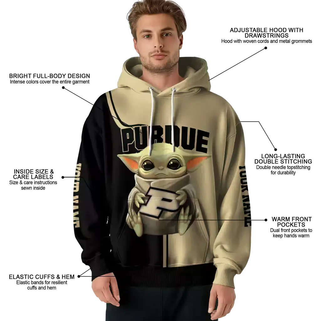 personalized purdue boilermakers baby yoda gold black hoodie latest model personalized purdue boilermakers baby yoda gold black hoodie latest model