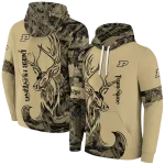 personalized purdue boilermakers deer silhouette gold hoodie best selling