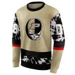 personalized purdue boilermakers grateful vibes gold hoodie best selling