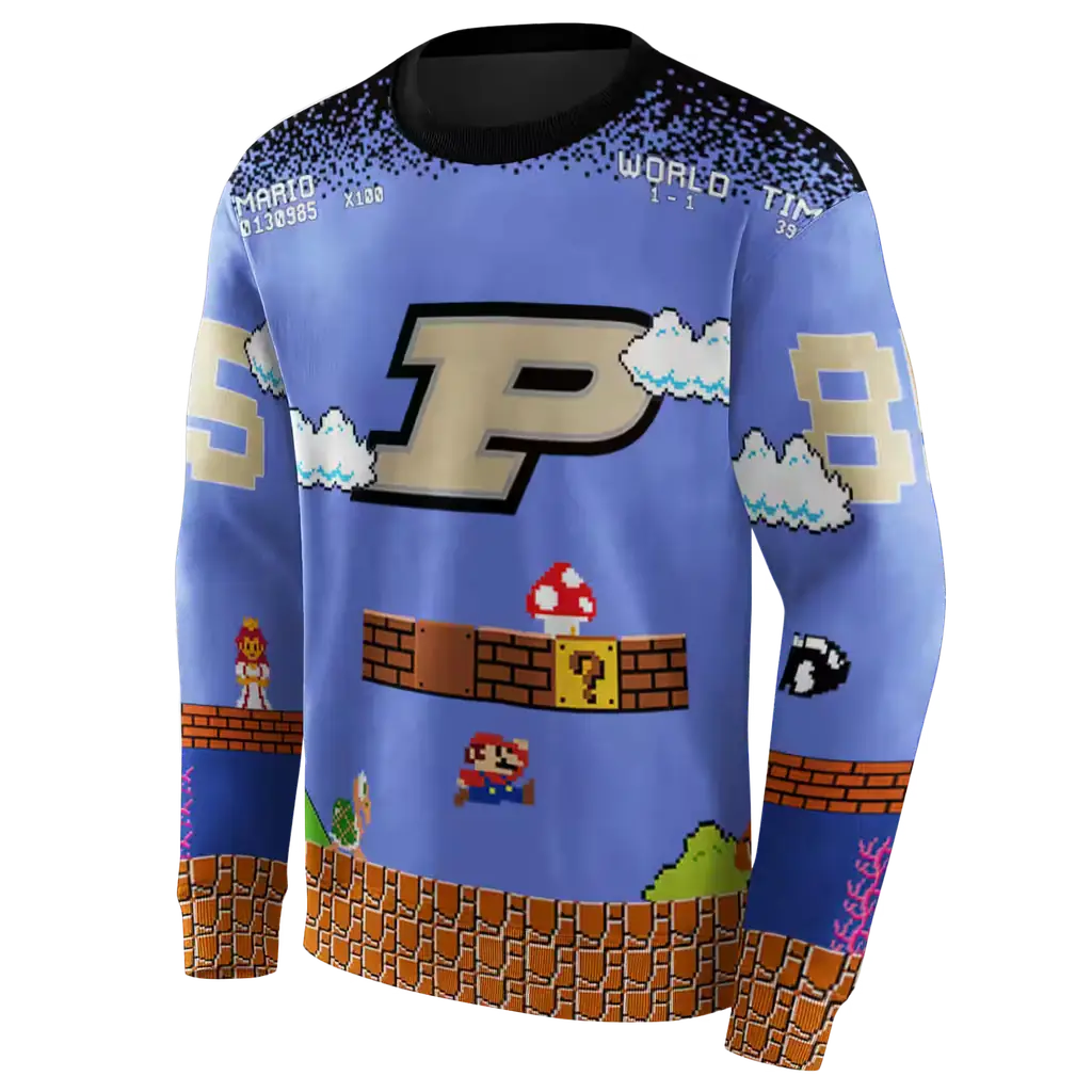 personalized purdue boilermakers mario blue black hoodie new arrival personalized purdue boilermakers mario blue black hoodie new arrival