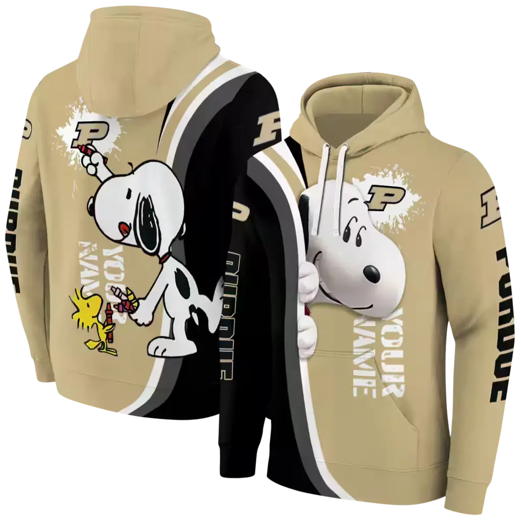 personalized purdue boilermakers peeking snoopy gold hoodie fashion forward personalized purdue boilermakers peeking snoopy gold hoodie fashion forward