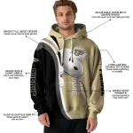 personalized purdue boilermakers peeking snoopy gold hoodie best selling