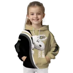 personalized purdue boilermakers peeking snoopy gold hoodie best selling