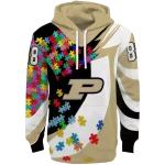 personalized purdue boilermakers puzzle pieces gold hoodie best selling