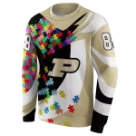 personalized purdue boilermakers puzzle pieces gold hoodie best selling