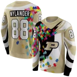 personalized purdue boilermakers puzzle pieces gold hoodie best selling