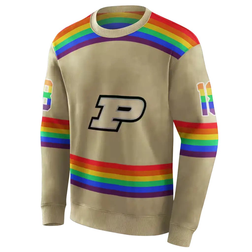 personalized purdue boilermakers rainbow stripes gold hoodie new arrival personalized purdue boilermakers rainbow stripes gold hoodie new arrival