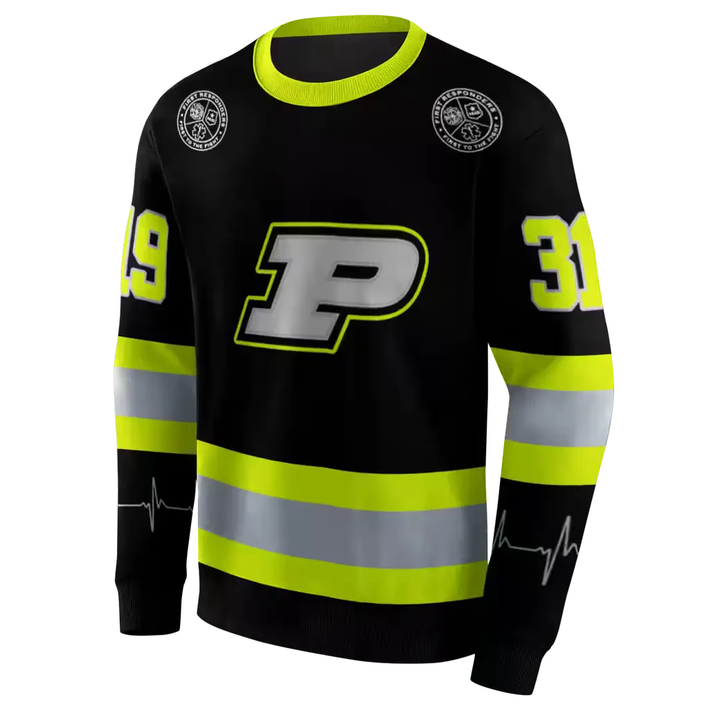 personalized purdue boilermakers safety motif black neon green hoodie new arrival personalized purdue boilermakers safety motif black neon green hoodie new arrival