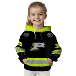 personalized purdue boilermakers safety motif black neon green hoodie best selling