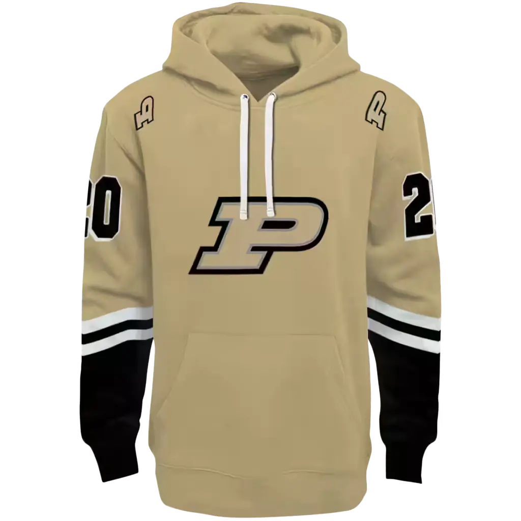 personalized purdue boilermakers striped sleeves gold hoodie best selling personalized purdue boilermakers striped sleeves gold hoodie best selling