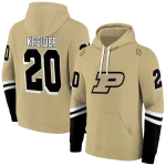 personalized purdue boilermakers striped sleeves gold hoodie best selling