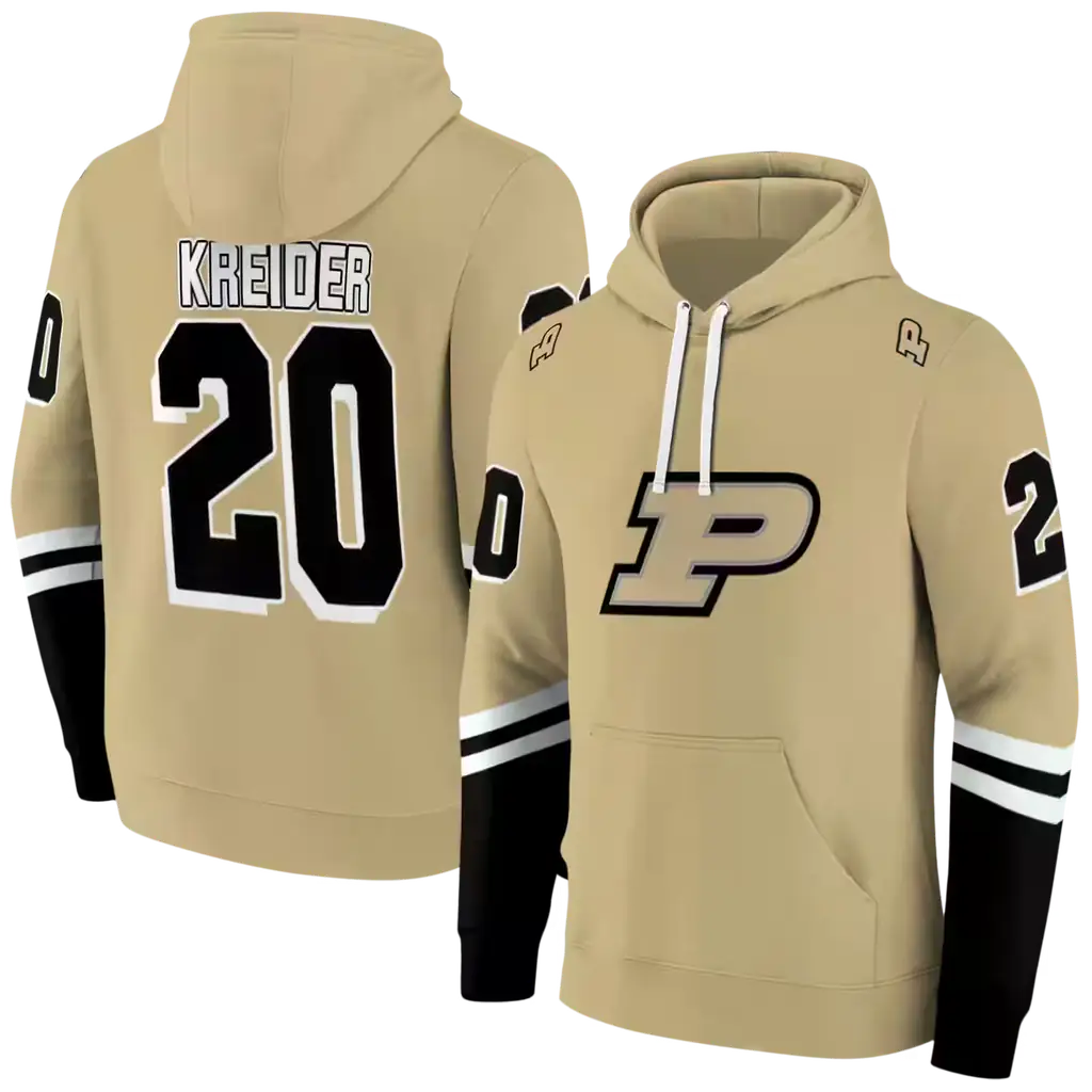 personalized purdue boilermakers striped sleeves gold hoodie fashion forward personalized purdue boilermakers striped sleeves gold hoodie fashion forward