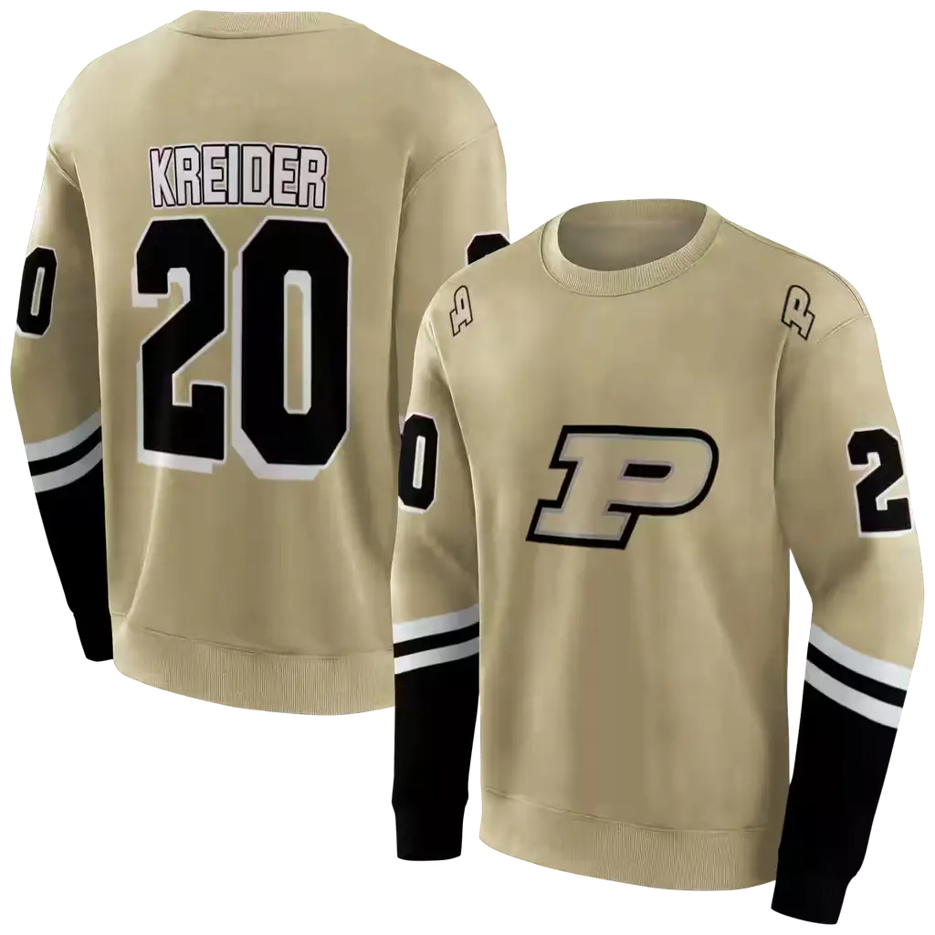 personalized purdue boilermakers striped sleeves gold hoodie premium grade personalized purdue boilermakers striped sleeves gold hoodie premium grade