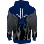 personalized rice owls flame design navy blue hoodie best selling