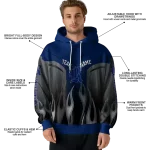 personalized rice owls flame design navy blue hoodie best selling