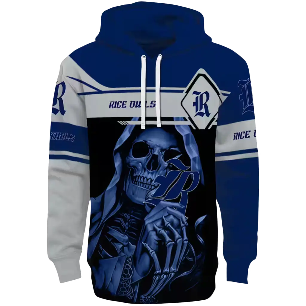 personalized rice owls grim reaper navy blue black hoodie best selling personalized rice owls grim reaper navy blue black hoodie best selling