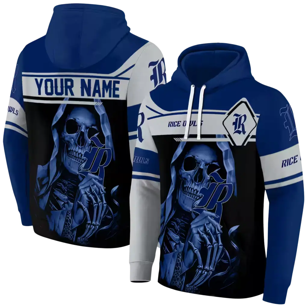 personalized rice owls grim reaper navy blue black hoodie fashion forward personalized rice owls grim reaper navy blue black hoodie fashion forward