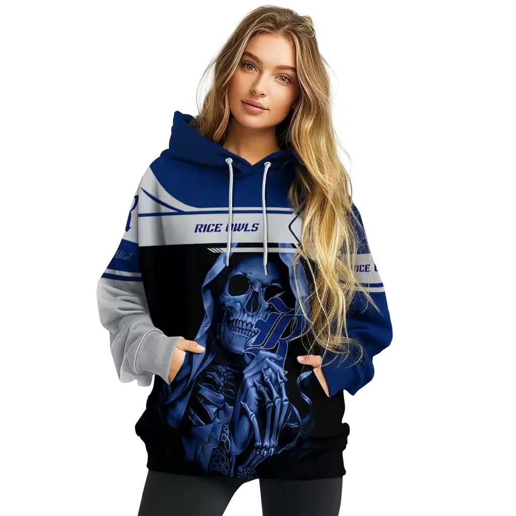 personalized rice owls grim reaper navy blue black hoodie high quality personalized rice owls grim reaper navy blue black hoodie high quality