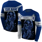 personalized rice owls grim reaper navy blue black hoodie best selling