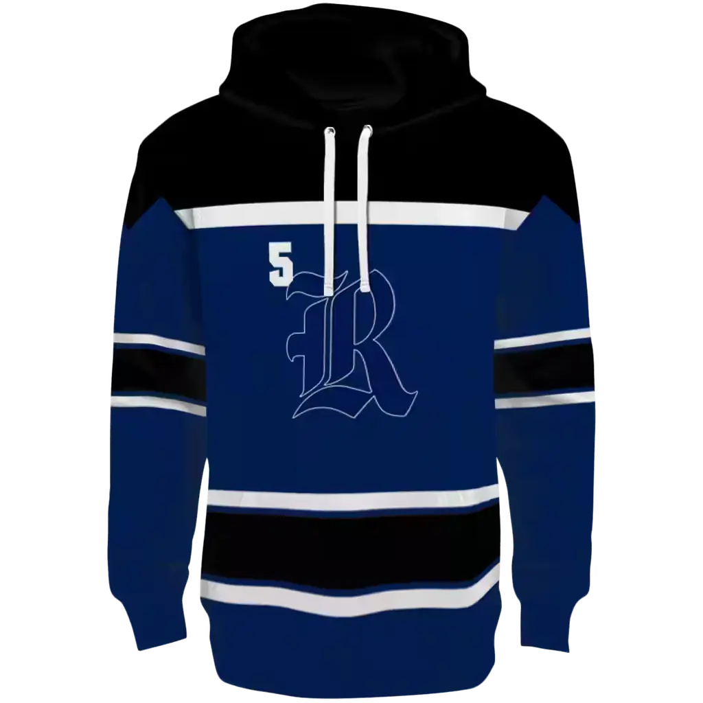 personalized rice owls striped pattern navy blue hoodie best selling personalized rice owls striped pattern navy blue hoodie best selling
