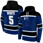 personalized rice owls striped pattern navy blue hoodie best selling