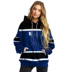 personalized rice owls striped pattern navy blue hoodie best selling