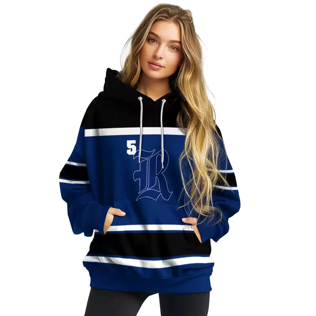 personalized rice owls striped pattern navy blue hoodie high quality personalized rice owls striped pattern navy blue hoodie high quality