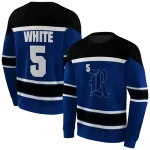 personalized rice owls striped pattern navy blue hoodie best selling